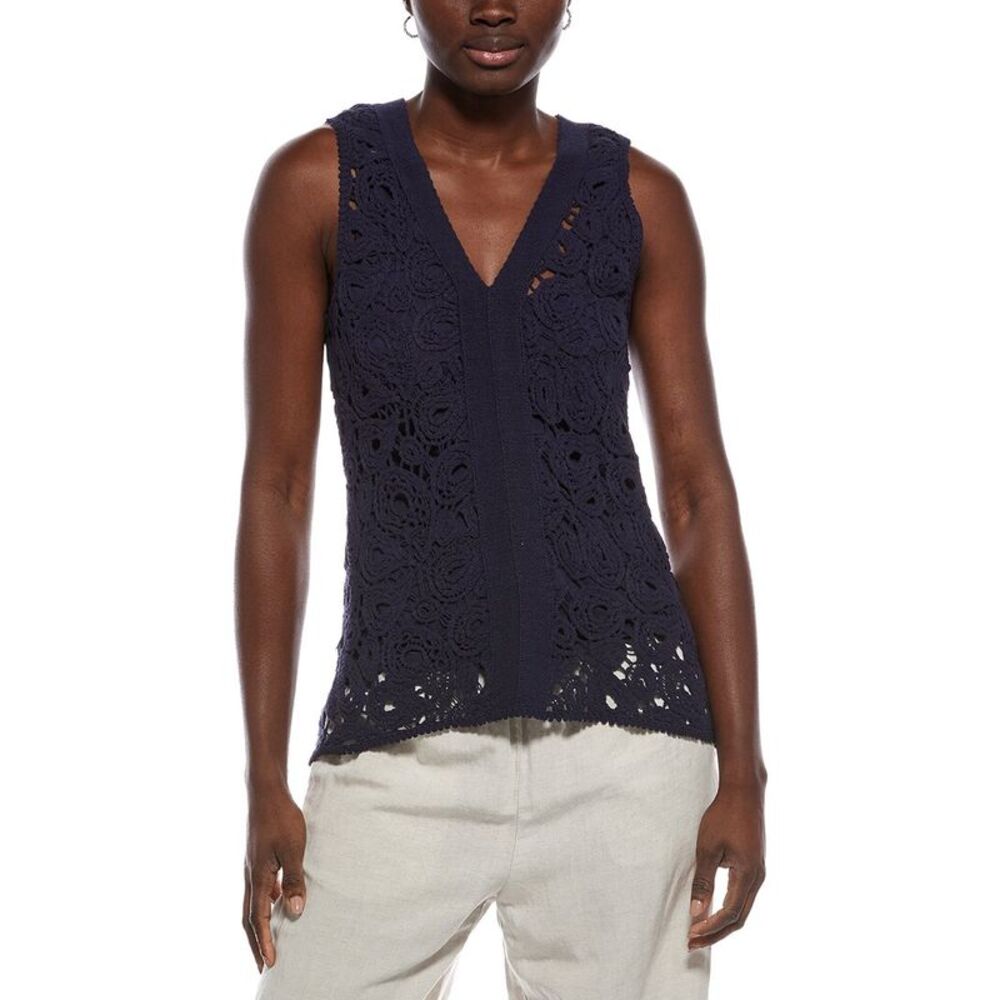 Xcvi Womens  Alistair Tank, Navy